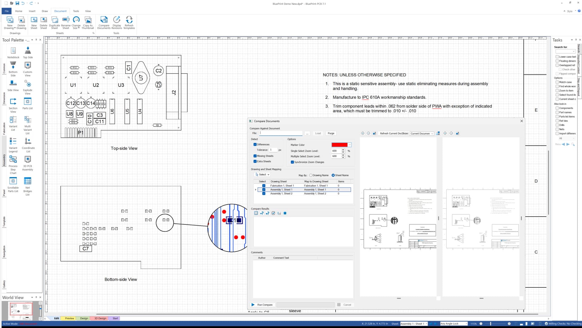 Blueprint PCB Downstream