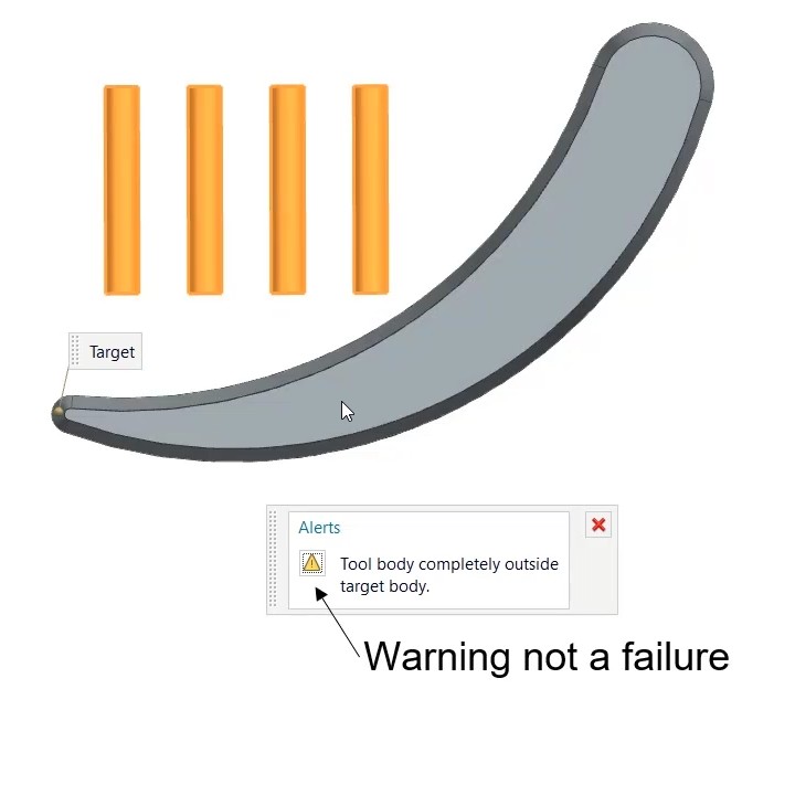 Boolsche Operation auch im "leeren Raum" möglich