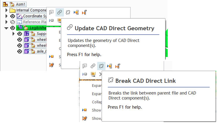 CAD Direct Fremddaten