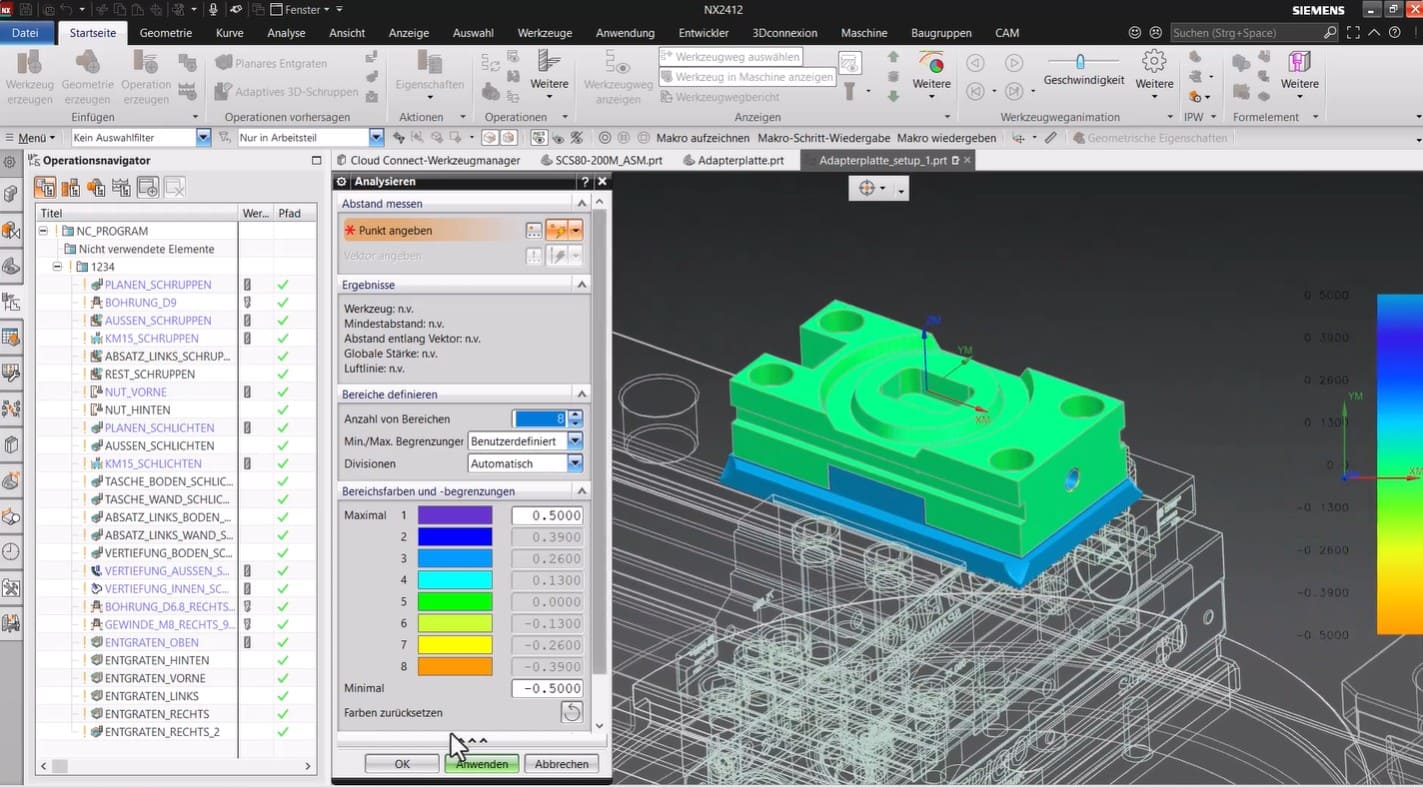 NX CAM Einführung Analysieren